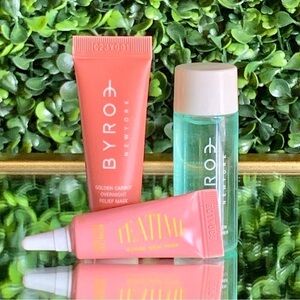 Byroe Rose Tea Eye Cream, Bitter Green Essence, Golden Carrot Mask NEW | Bundle